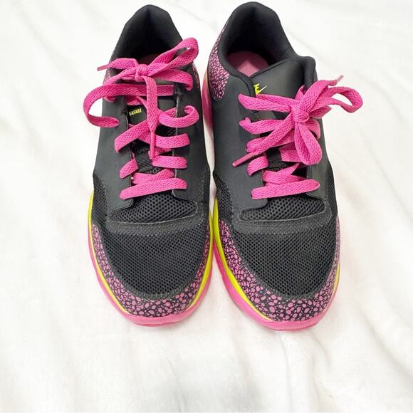 Nike lunar safari Black and Pink Athletic Sneakers vibrant size 6 youth kids - Picture 4 of 9